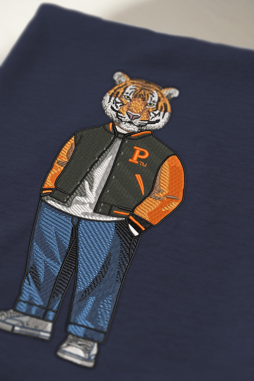 Princeton Varsity Jacket Embroidered Hoodie