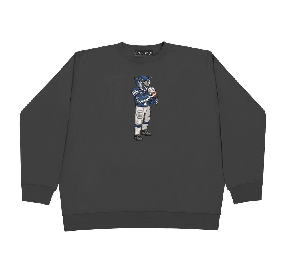 Rice University Football Embroidered Crewneck