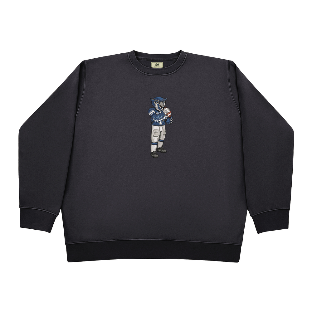 Rice University Football Embroidered Crewneck