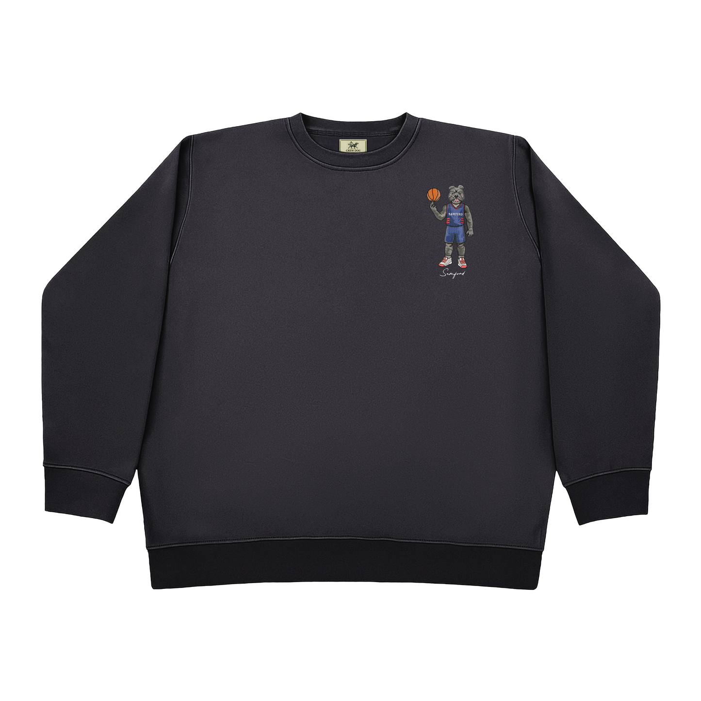 Samford Basketball Embroidered Crewneck