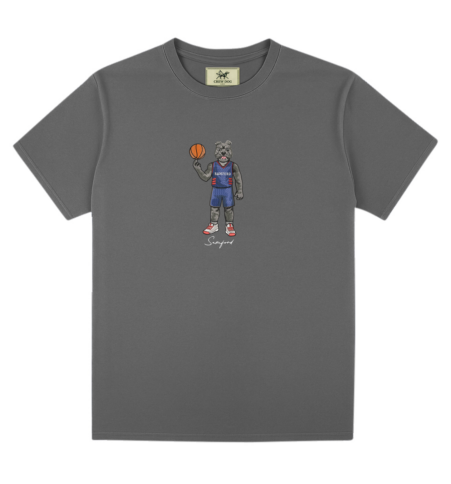 Samford Basketball Embroidered Tee