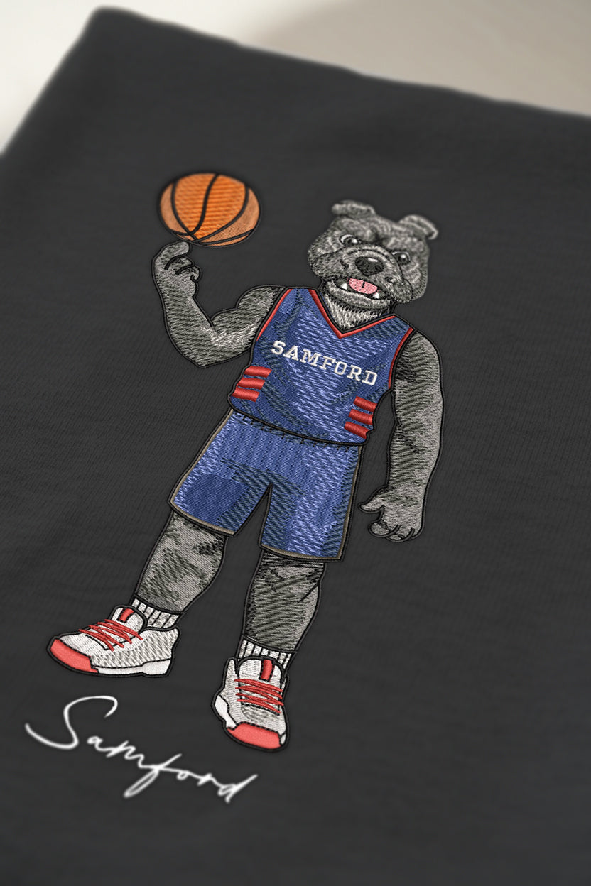 Samford Basketball Embroidered Crewneck