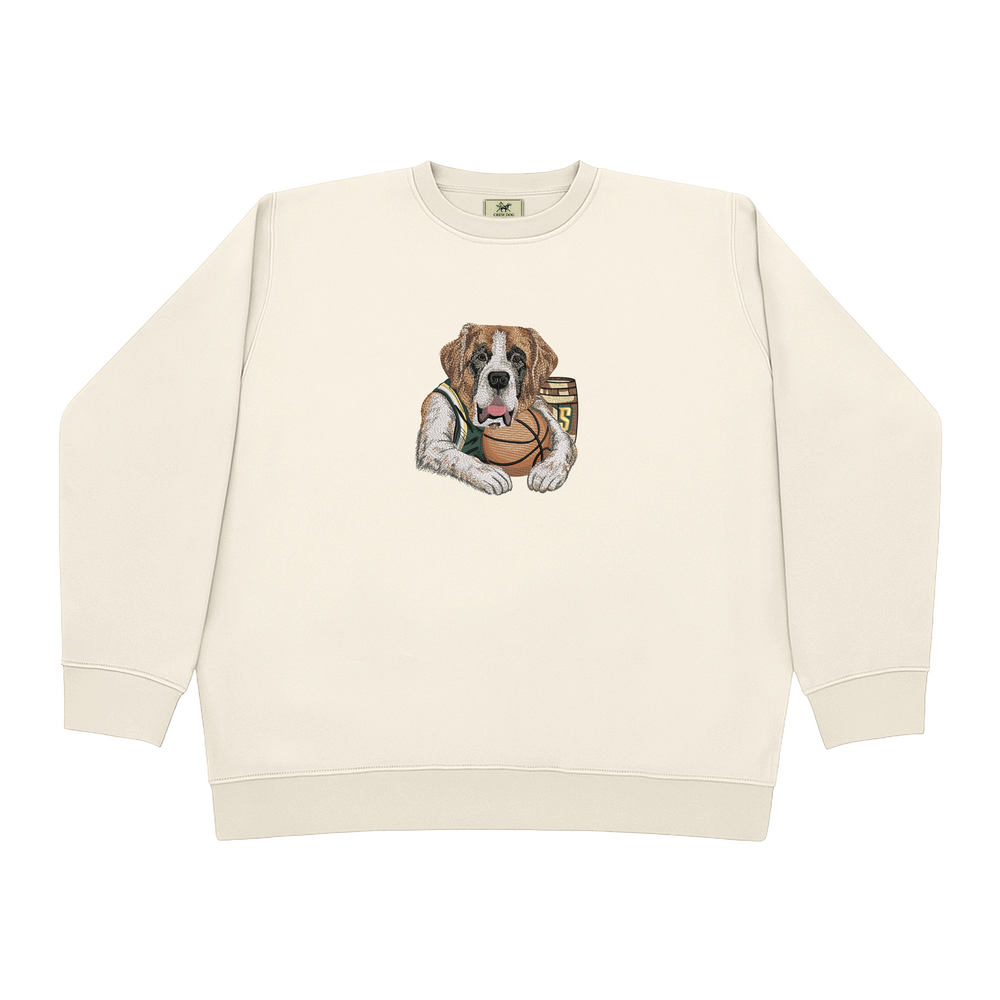 Siena Basketball Embroidered Crewneck