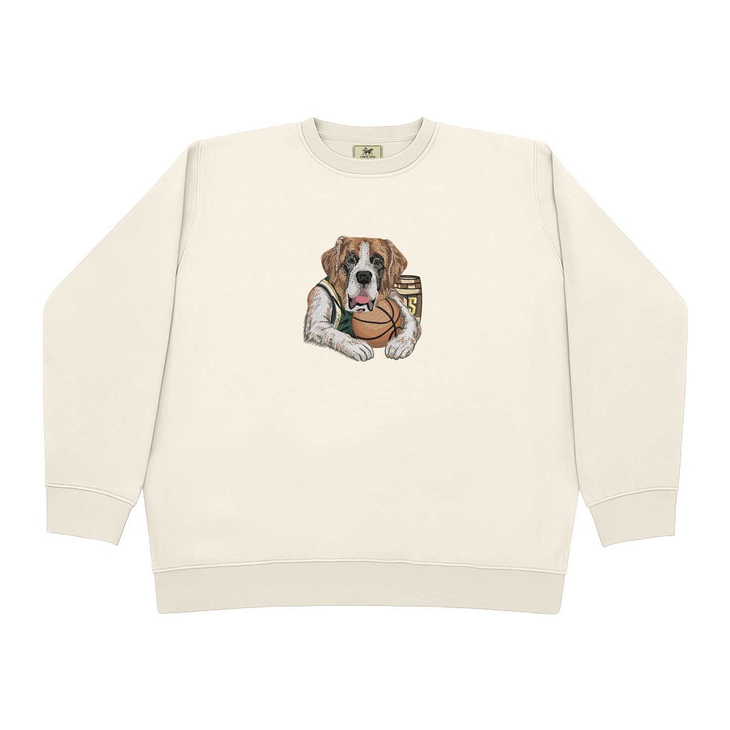 Siena Basketball Embroidered Crewneck