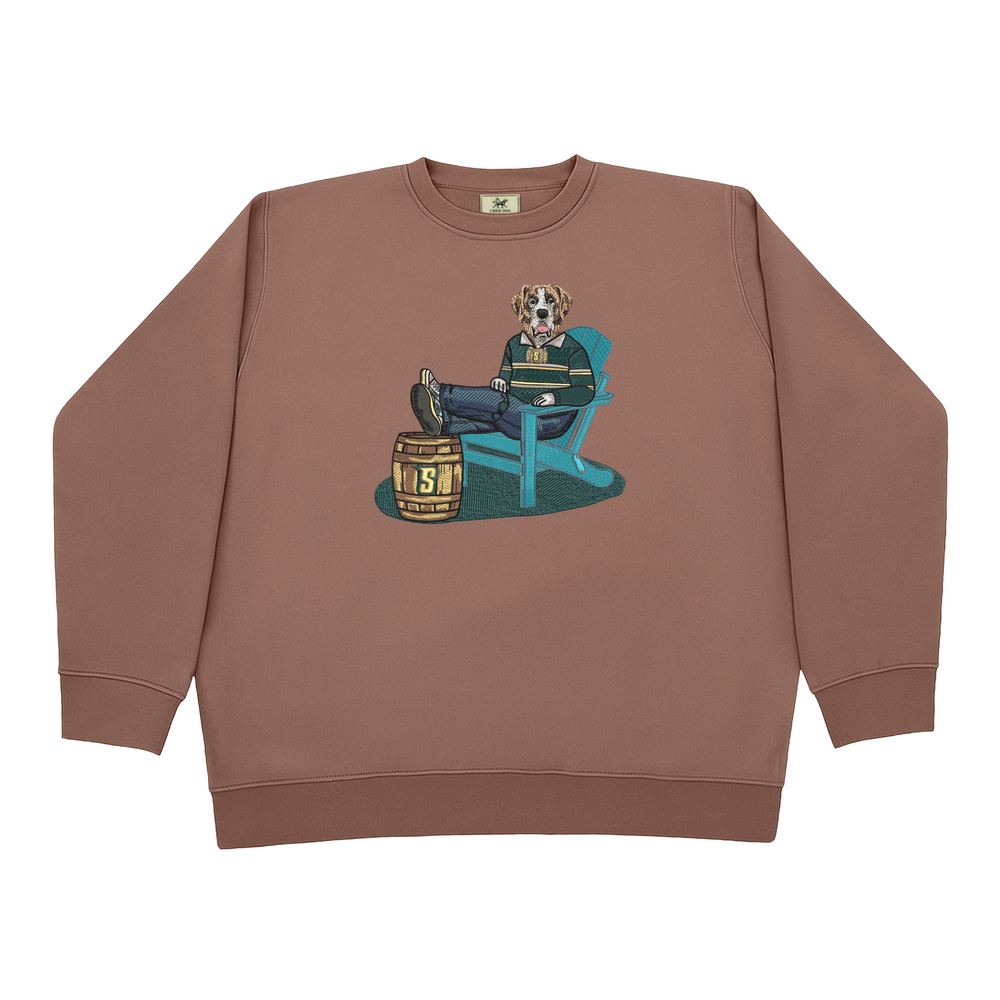 
                      
                        Siena Lounging Embroidered Crewneck
                      
                    