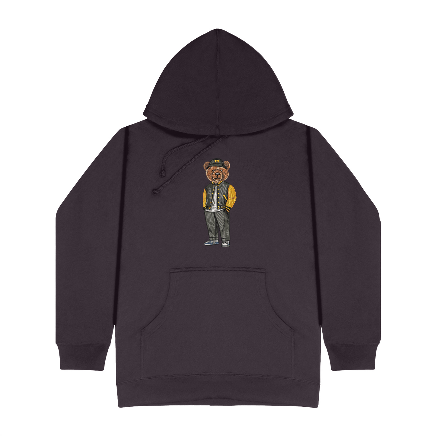 Sigma Nu Bear Bucket Hat Embroidered Hoodie
