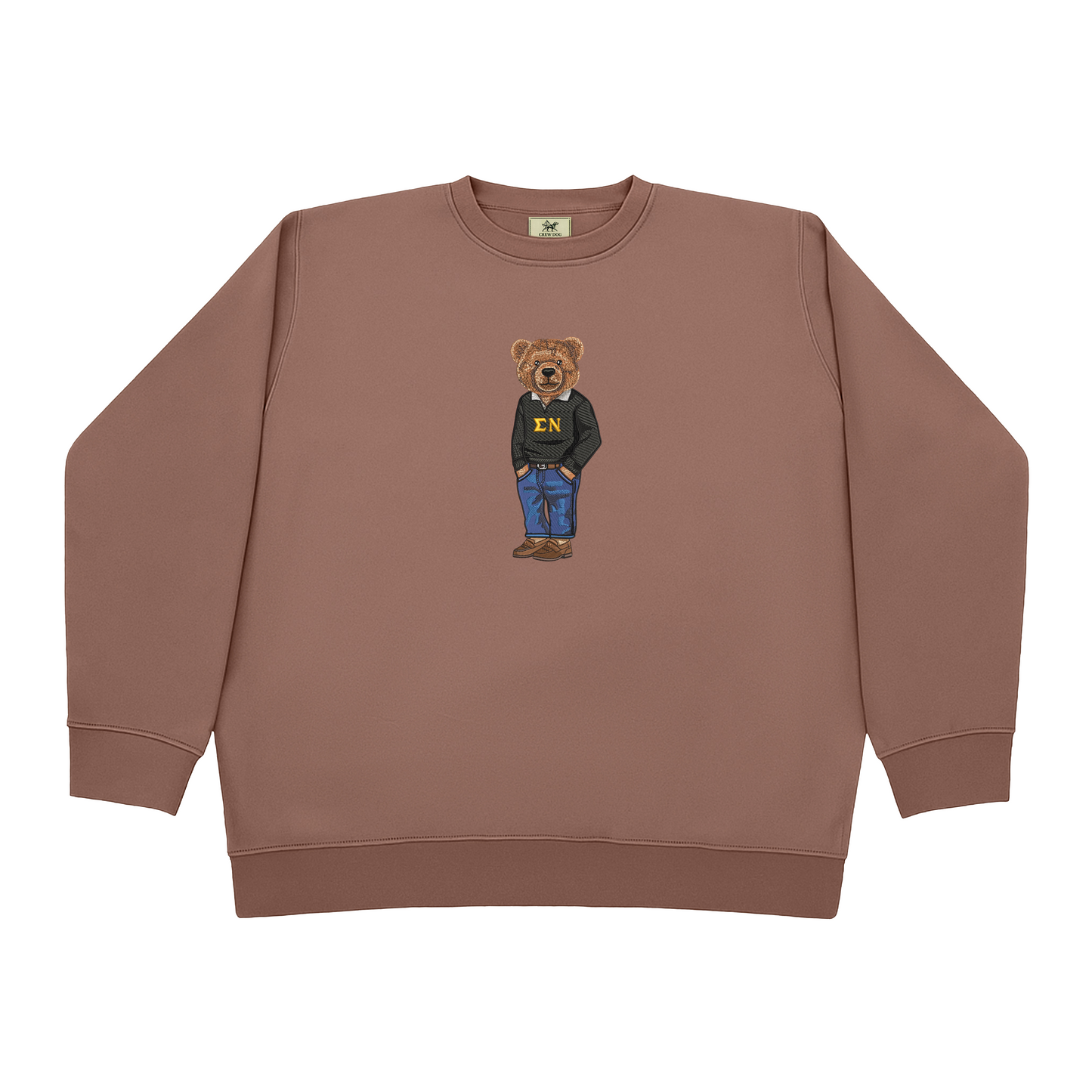 Sigma Nu Bear Original Embroidered Crewneck