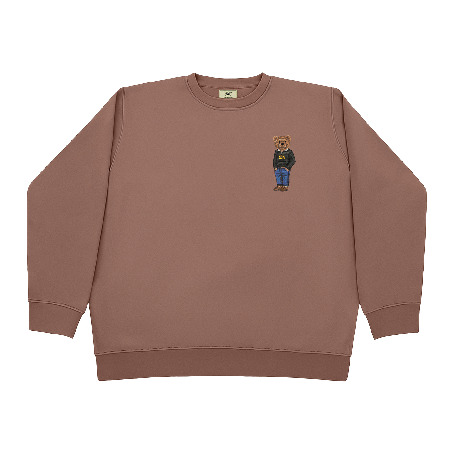 Sigma Nu Bear Original Embroidered Crewneck