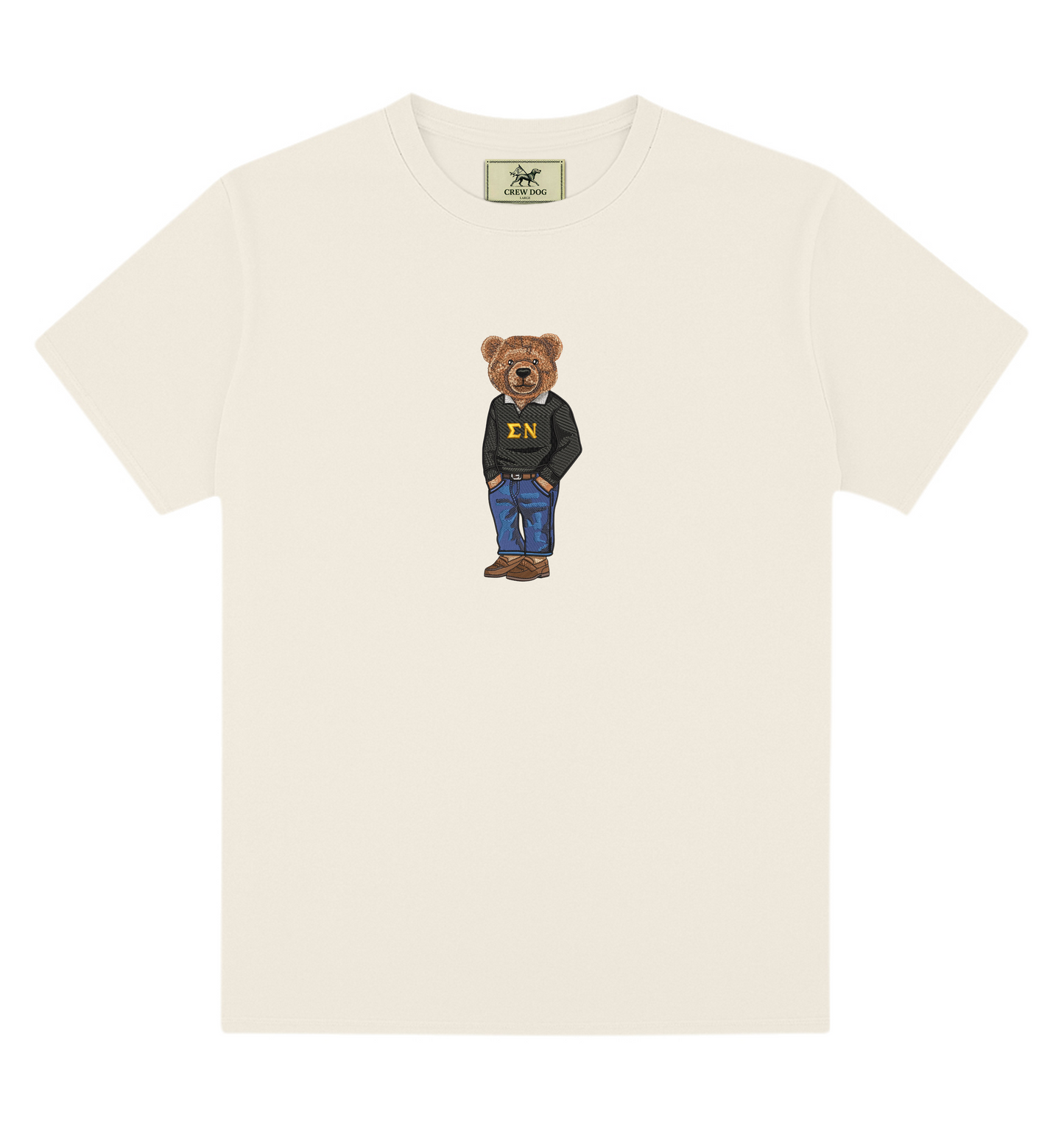Sigma Nu Bear Original Embroidered Tee