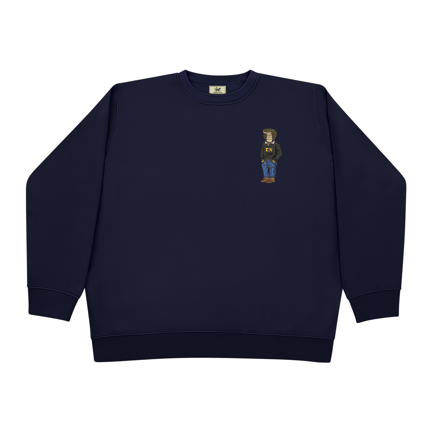Sigma Nu Snake Original Embroidered Crewneck