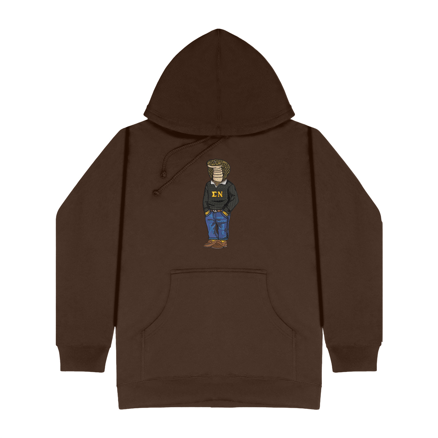 Sigma Nu Snake Original Embroidered Hoodie