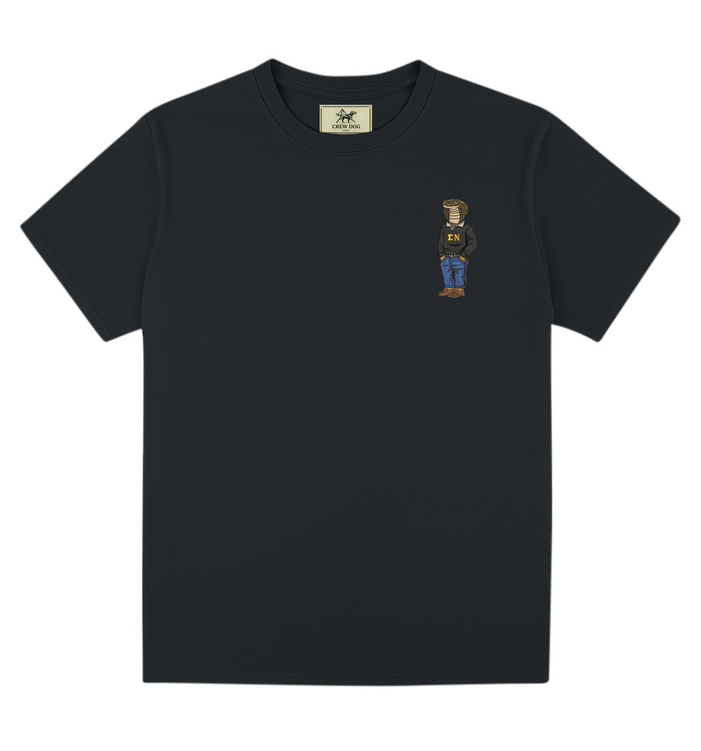 Sigma Nu Snake Original Embroidered Tee