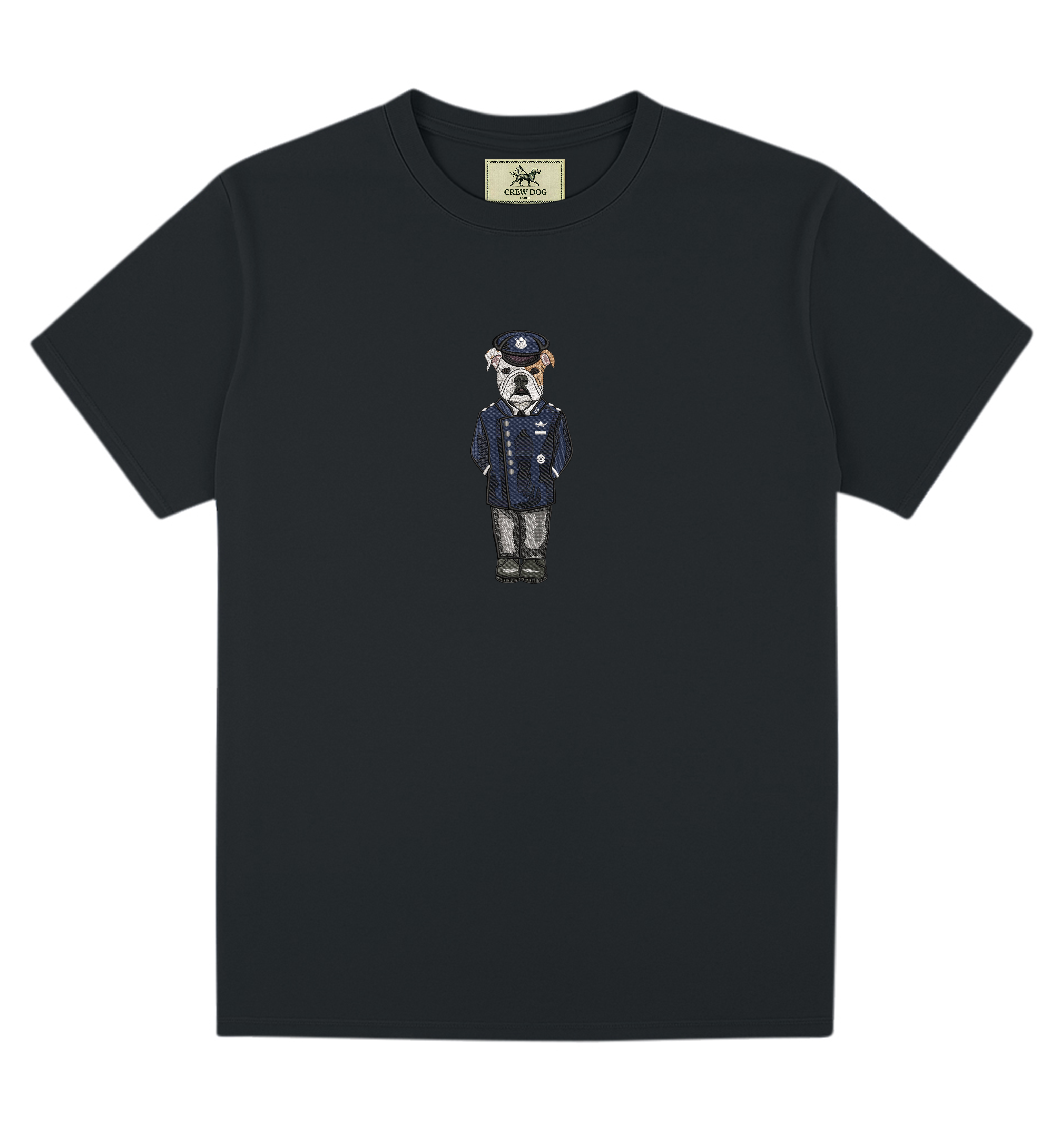 dress blues t shirt Space Force Embroidered Tee Usaf blues Kledingmaten:M Neckline_Boat Neck Textured Jersey Open Back perfect for a skateboard