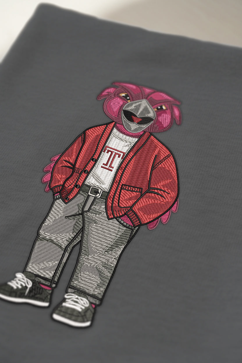 Temple University Sweater Embroidered Tee