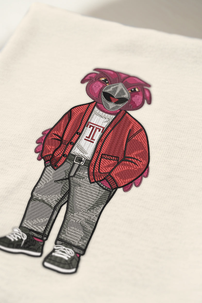 Temple University Sweater Embroidered Hoodie