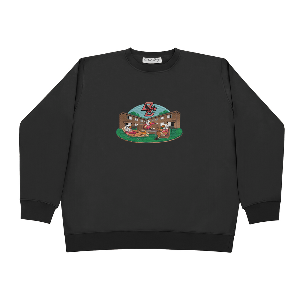 
                      
                        Boston College: The Mods Embroidered Crewneck
                      
                    