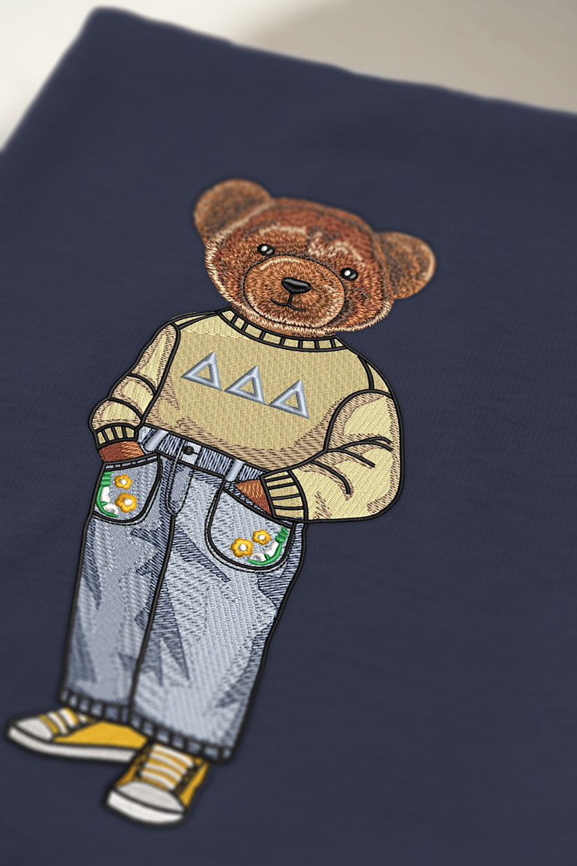 Tri Delta Original Embroidered Crewneck