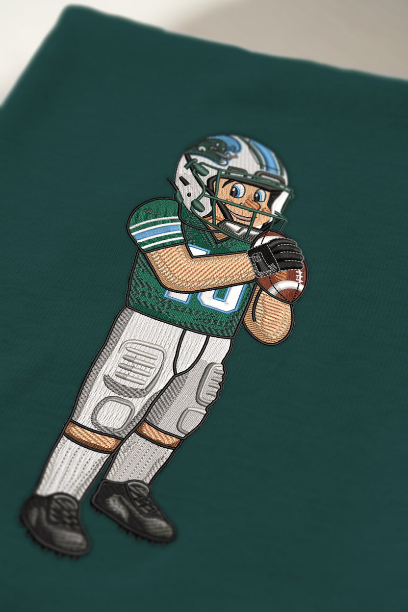 Tulane Football Embroidered Crewneck