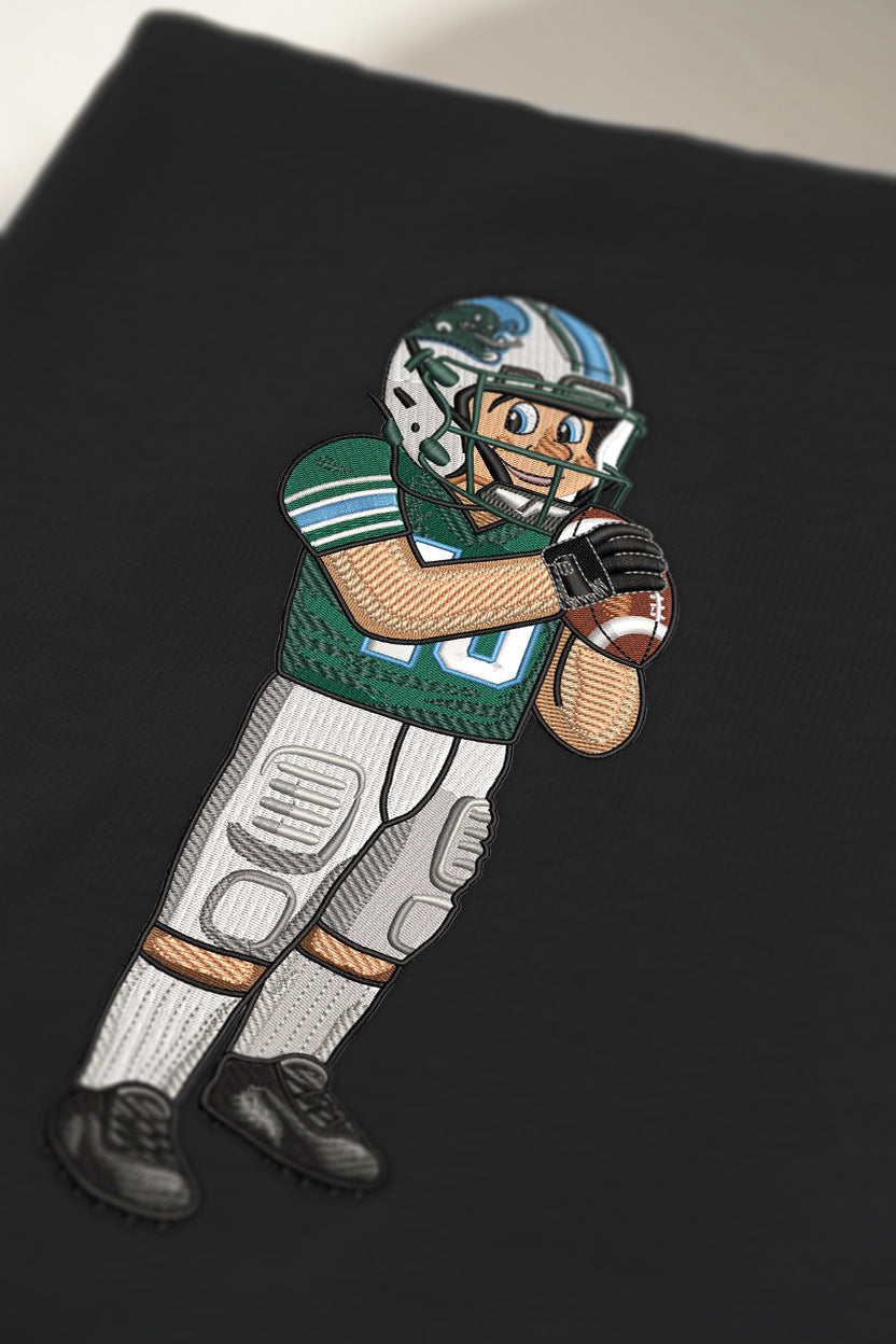 Tulane Football Embroidered Tee