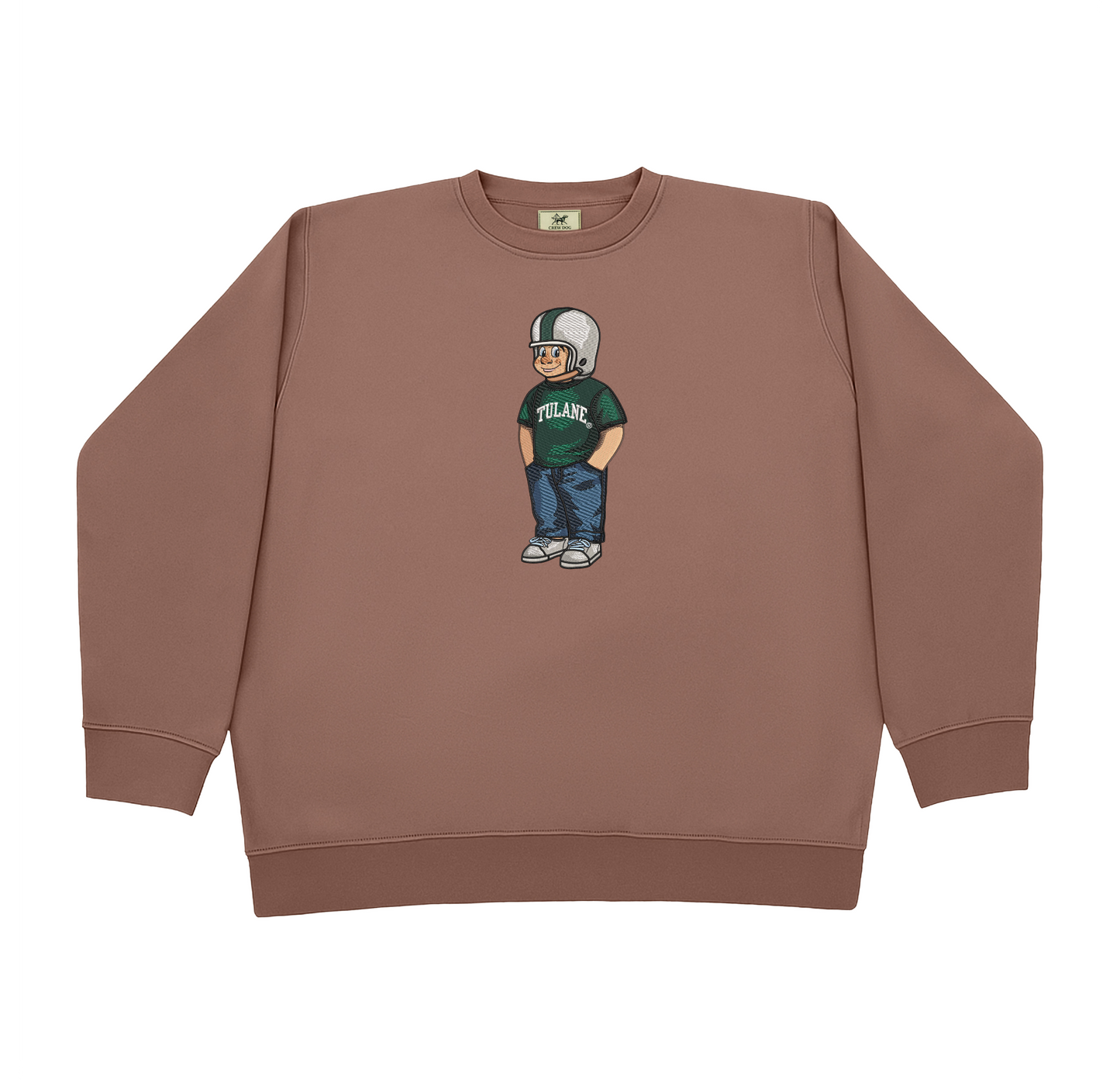 Tulane T-shirt Embroidered Crewneck