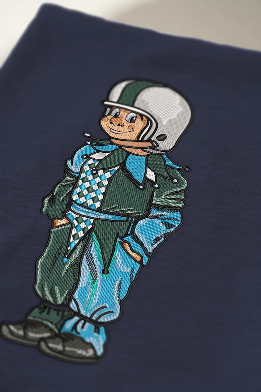 Tulane Mardi Gras Jester Embroidered Hoodie