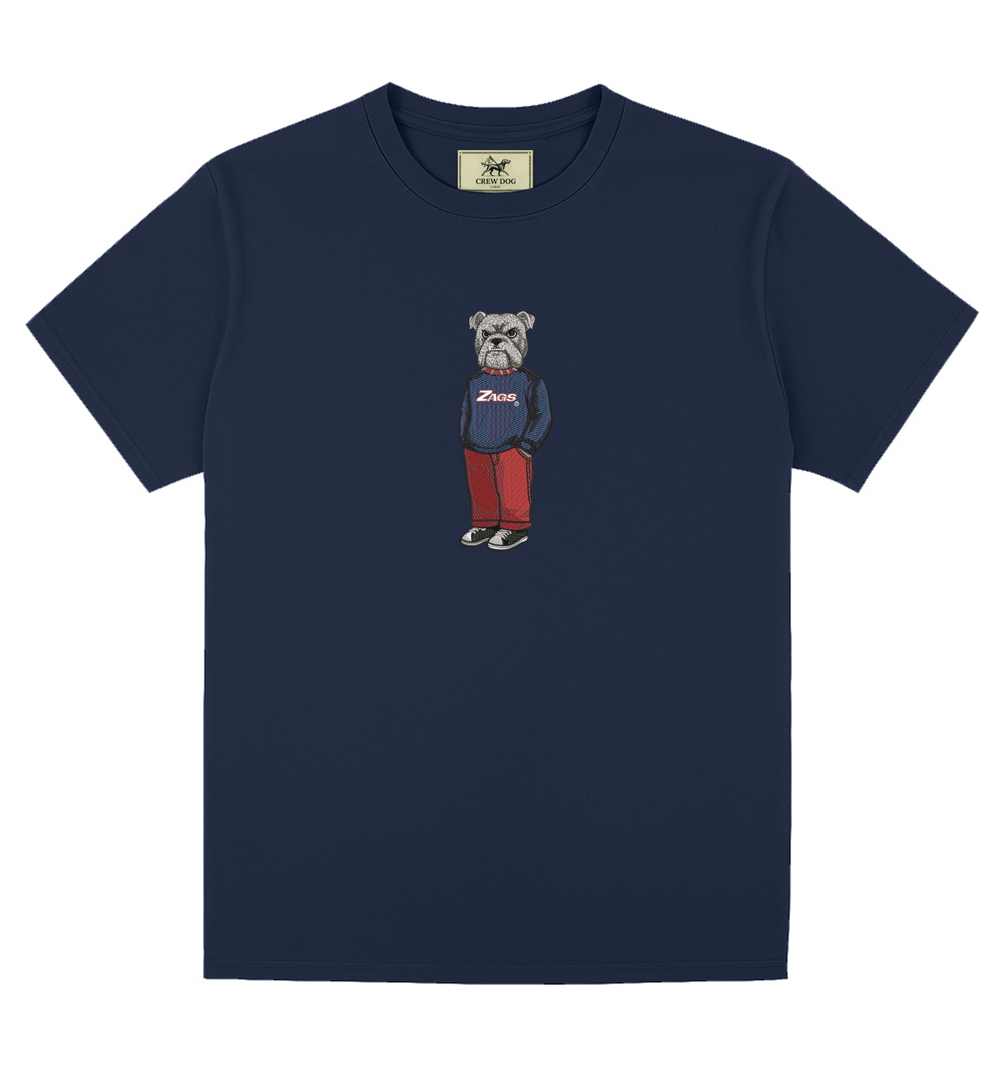Gonzaga Sweater Embroidered Tee