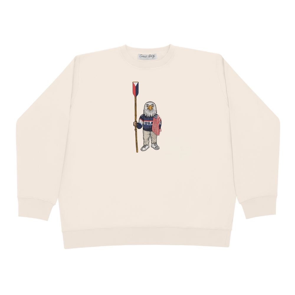 US National Rowing Team Embroidered Crewneck