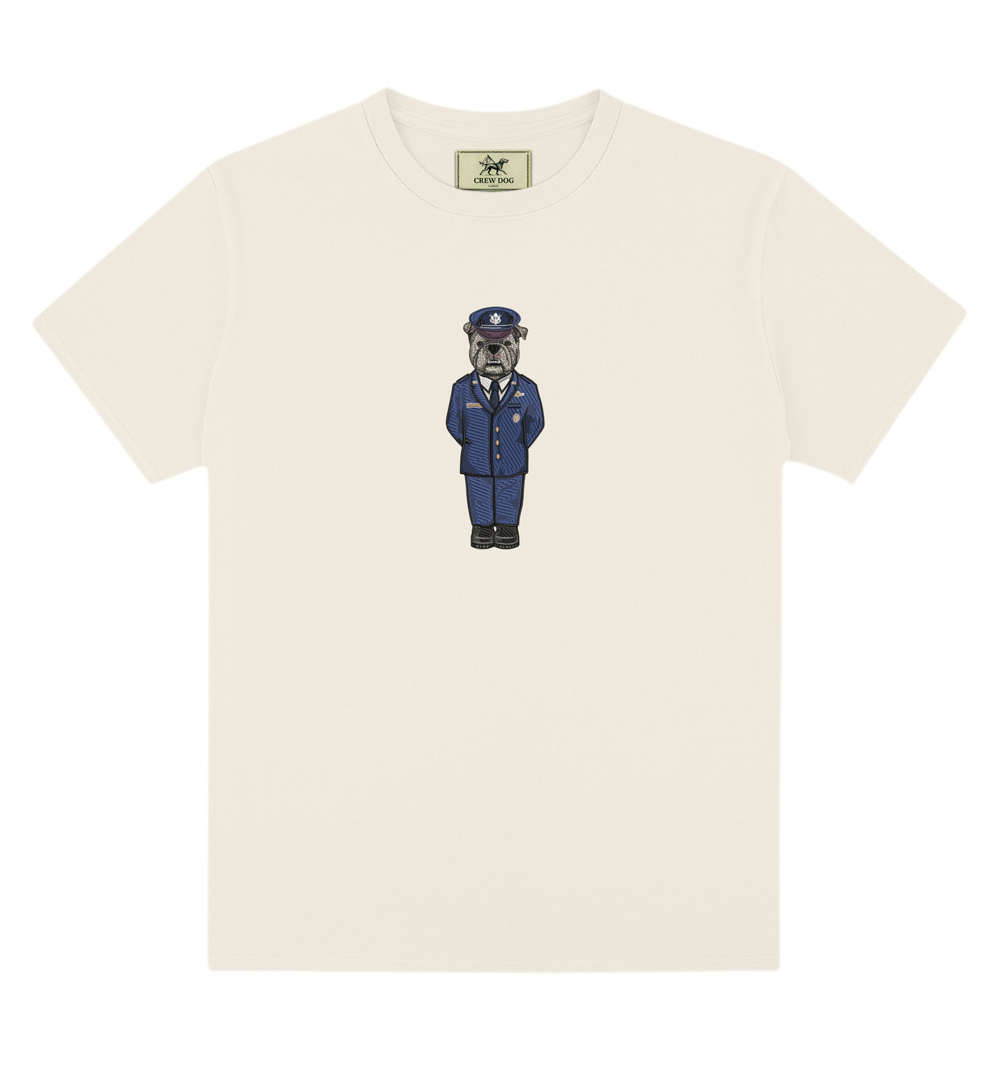 Air Force Service Dress Embroidered Tee – Crew Dog