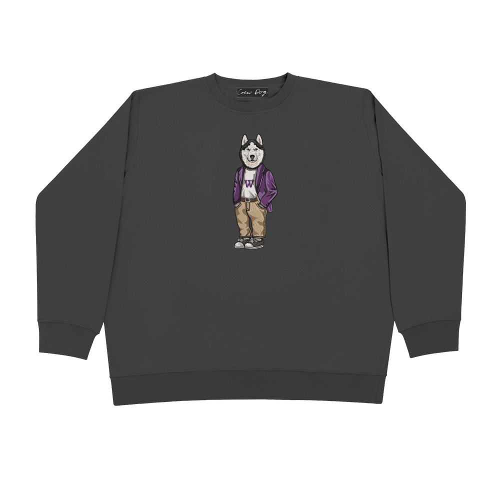 University of Washington Coat Embroidered Crewneck