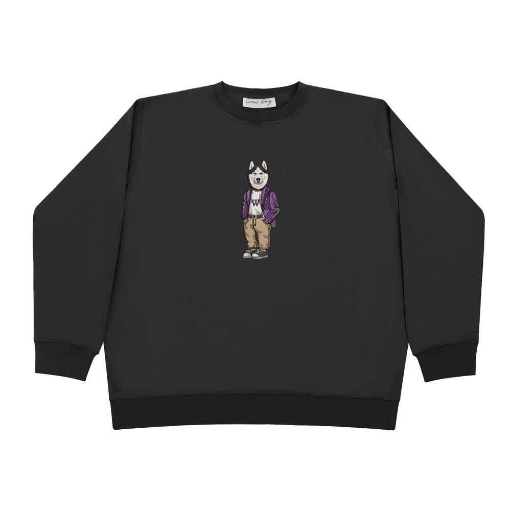 
                      
                        University of Washington Coat Embroidered Crewneck
                      
                    
