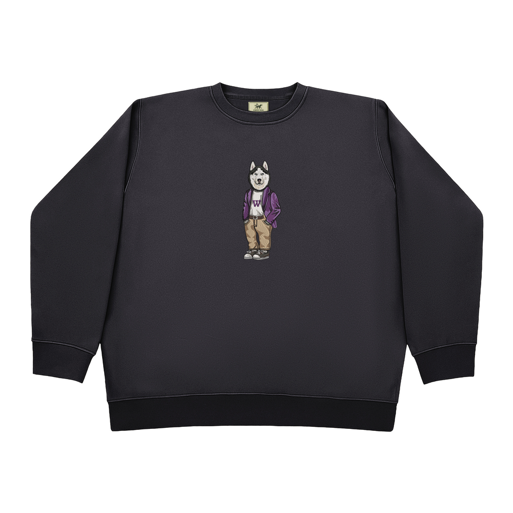 University of Washington Coat Embroidered Crewneck