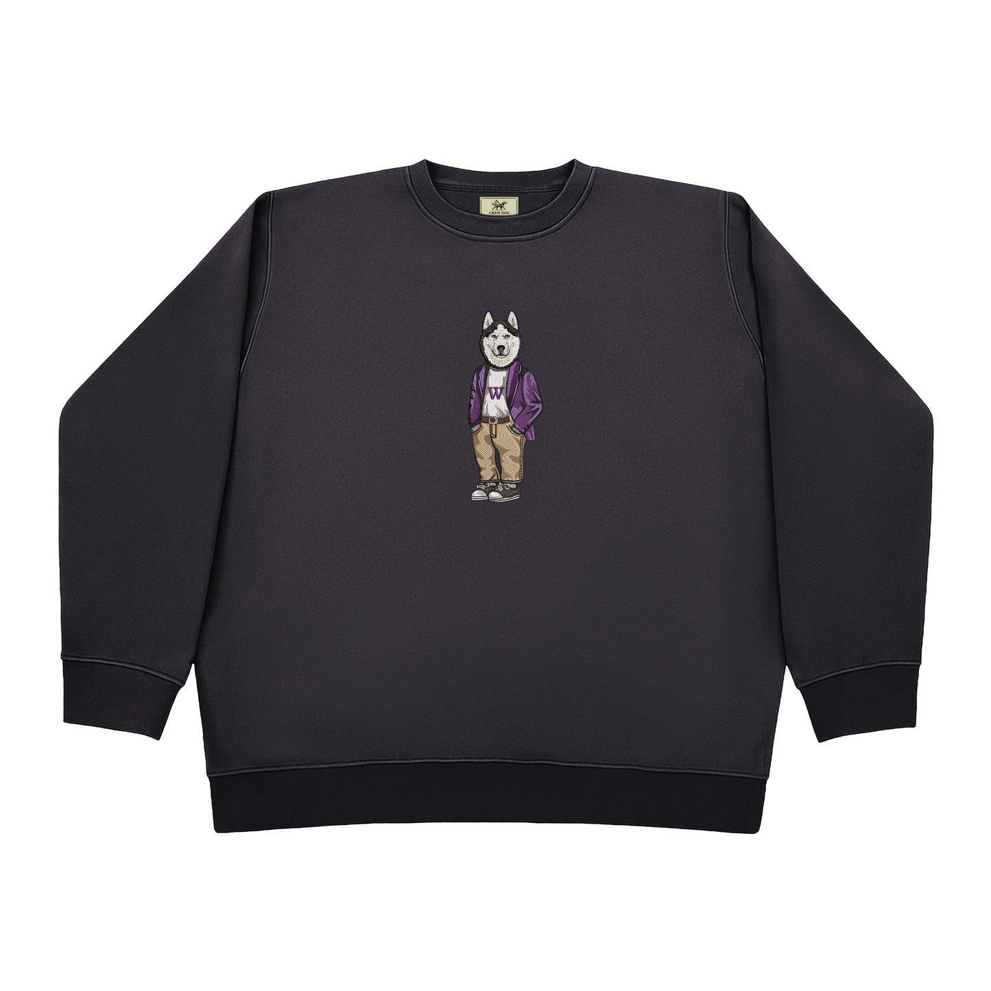 University of Washington Coat Embroidered Crewneck