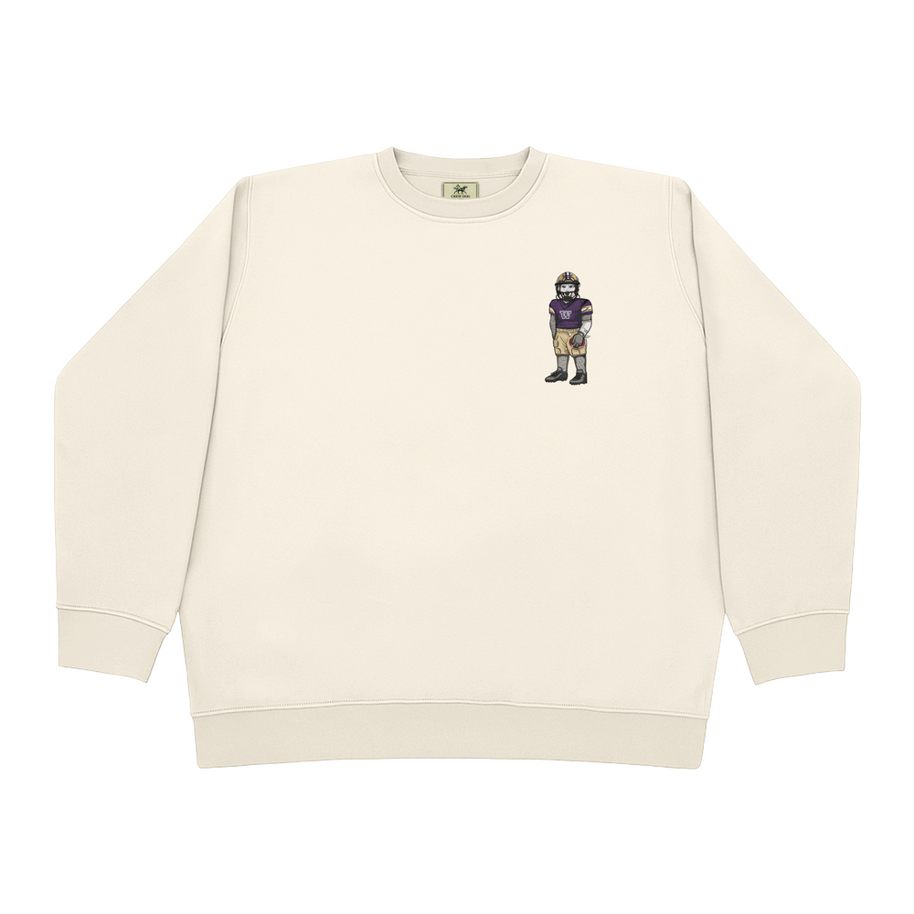 
                      
                        University of Washington Football Embroidered Crewneck
                      
                    