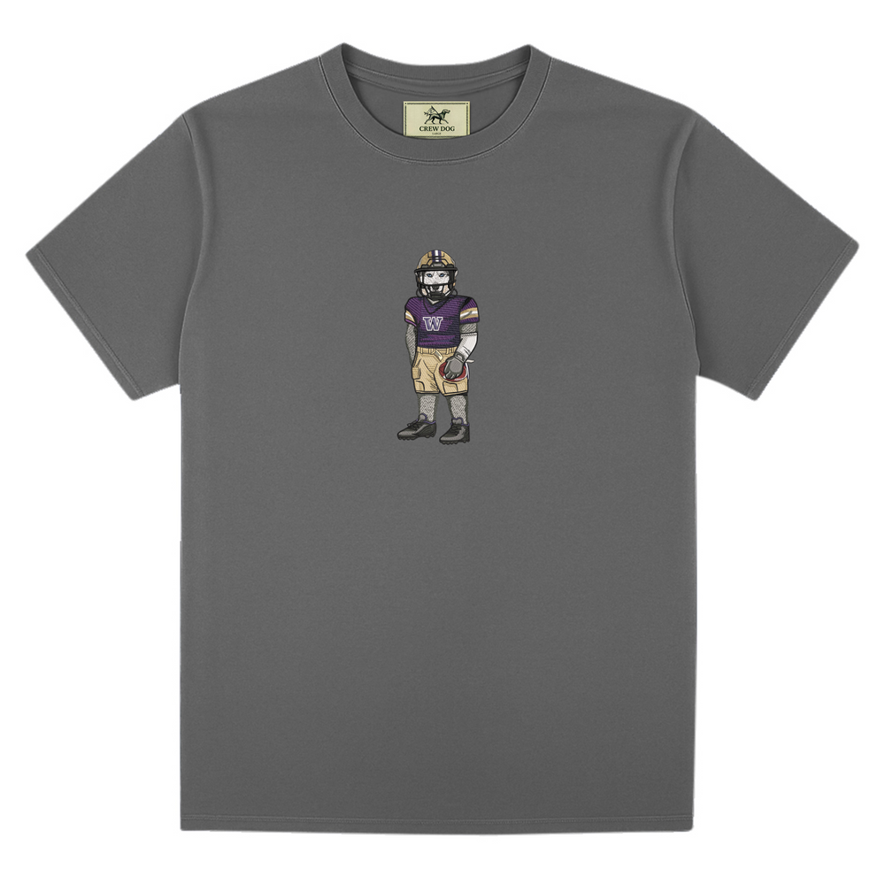 University of Washington Football Embroidered Tee