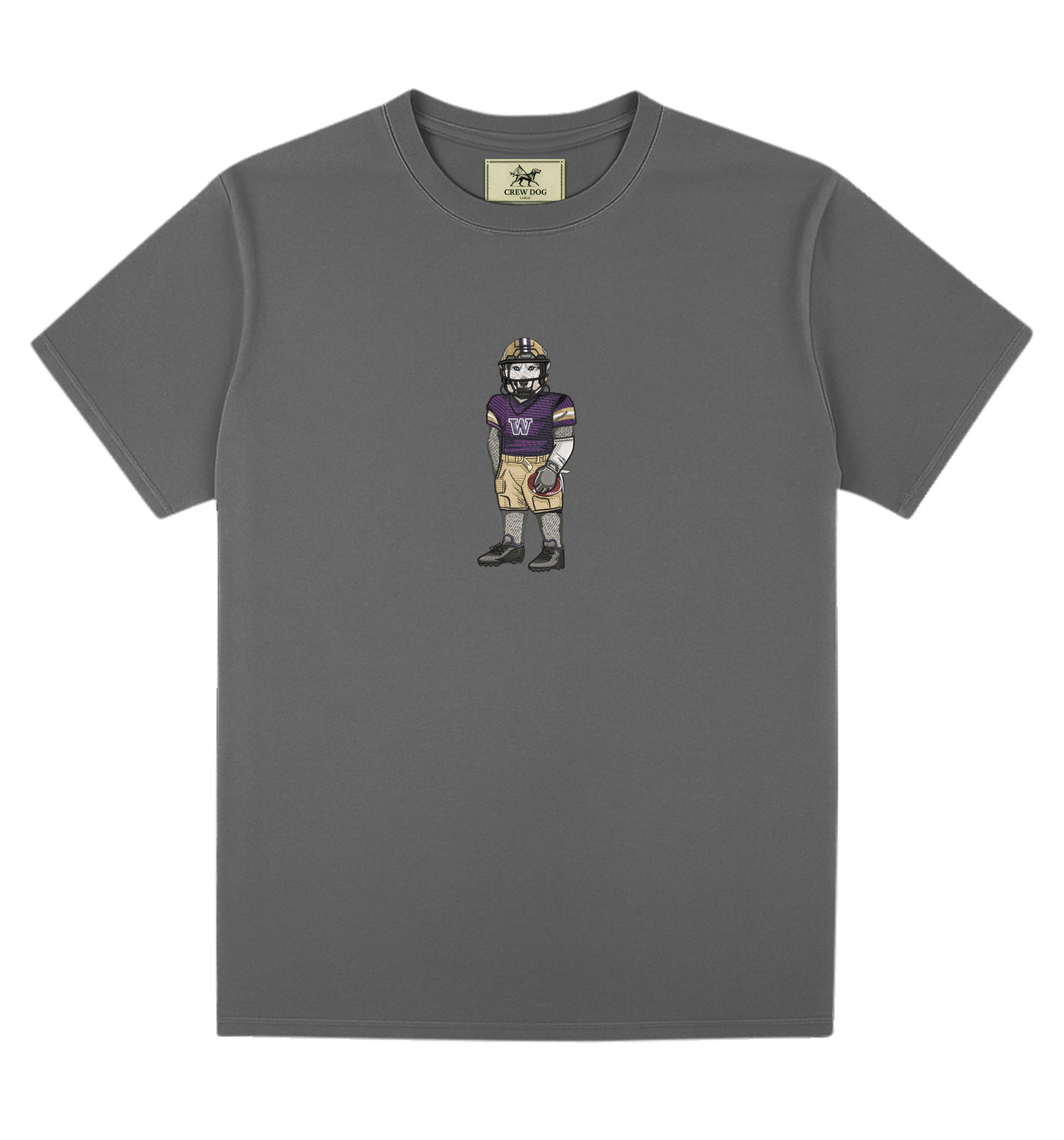 University of Washington Football Embroidered Tee