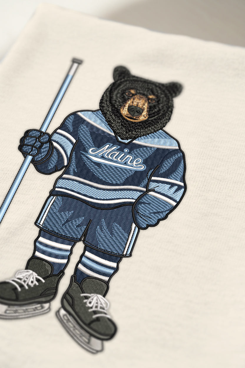 UMaine Ice Hockey Embroidered Crewneck