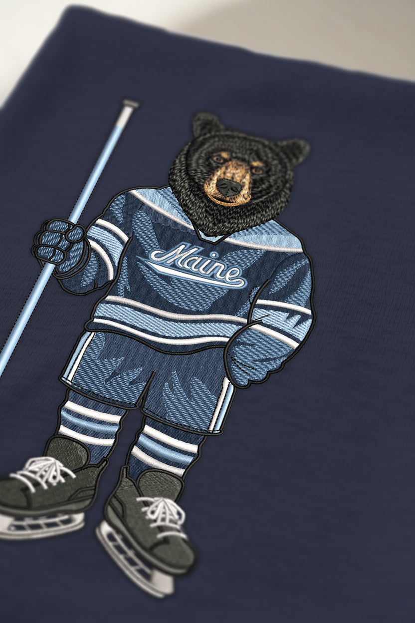 UMaine Ice Hockey Embroidered Tee