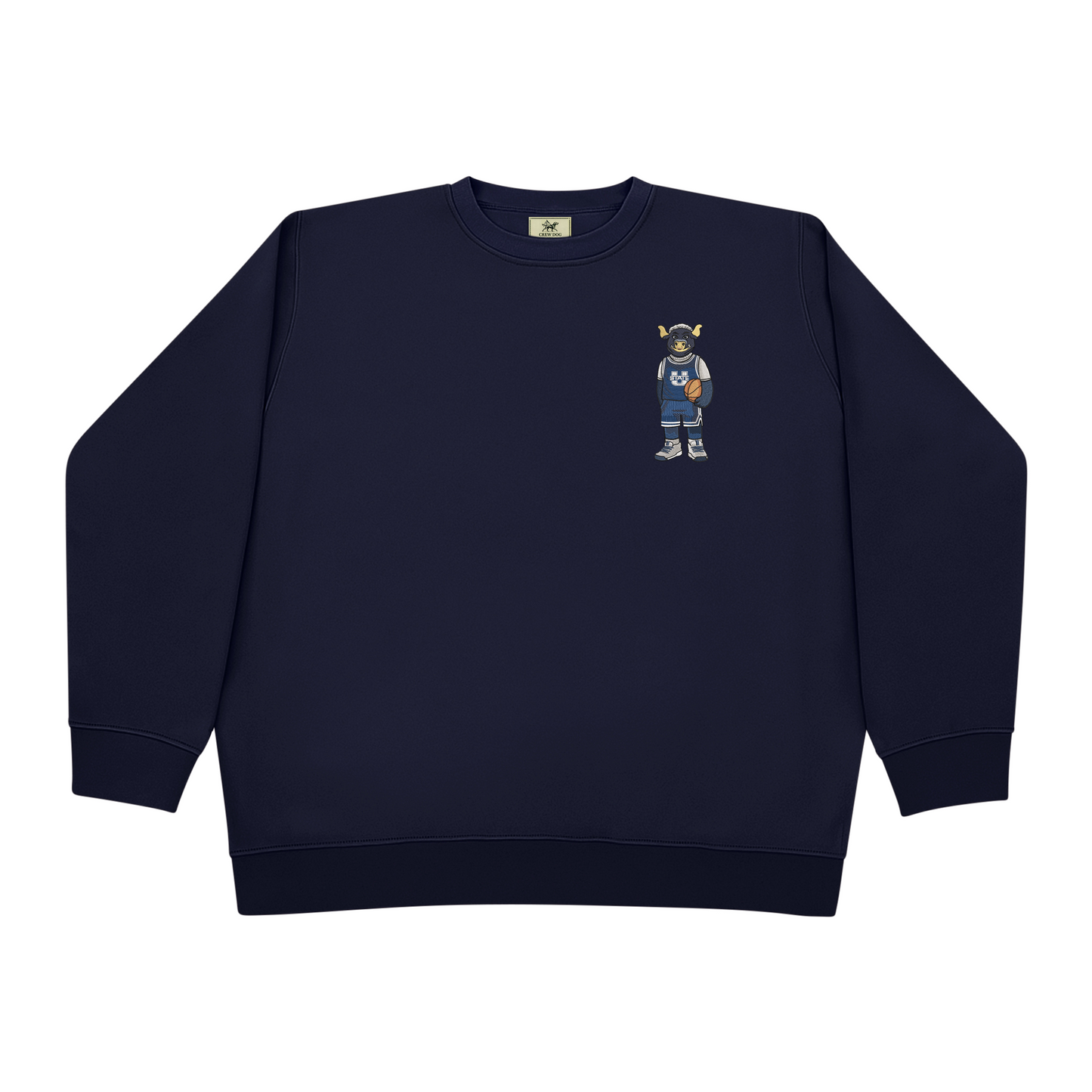 Utah State Basketball Embroidered Crewneck