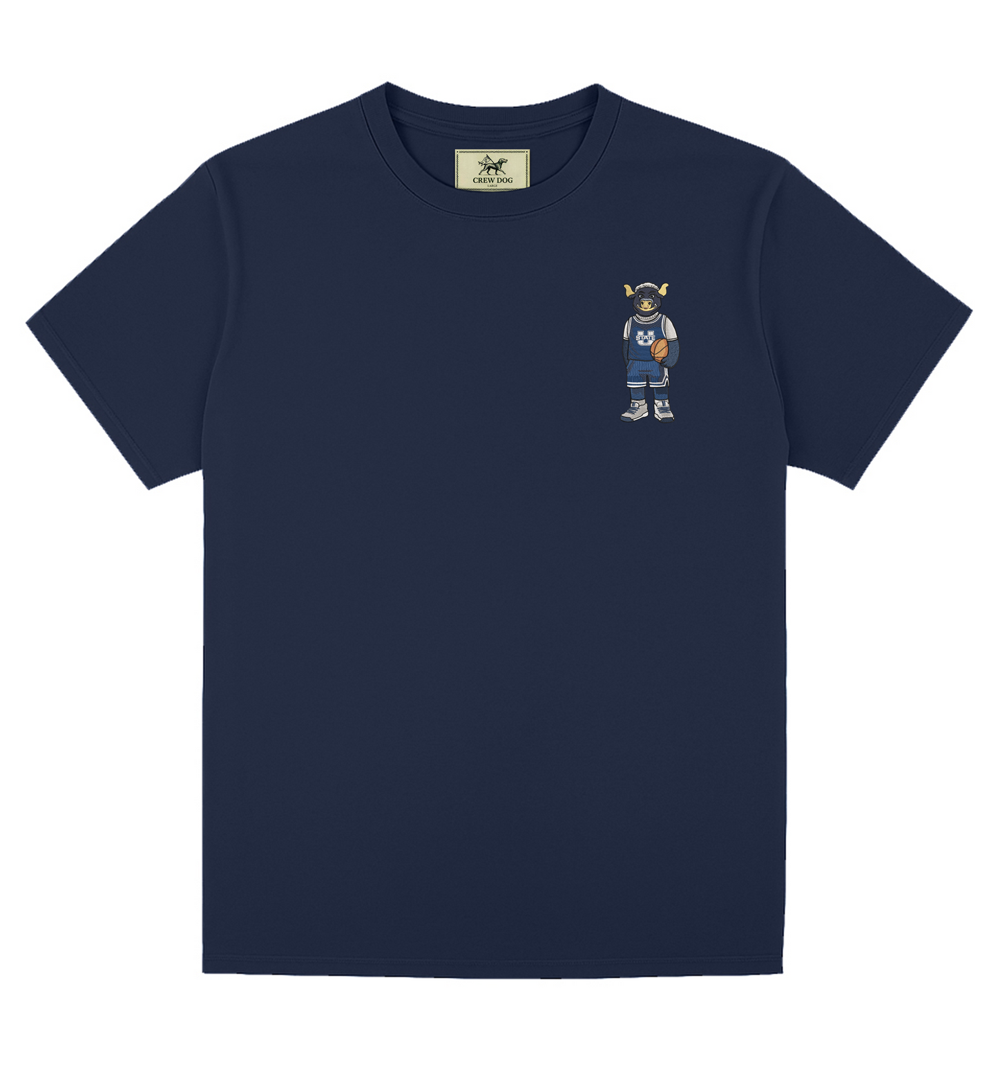 Utah State Basketball Embroidered Tee