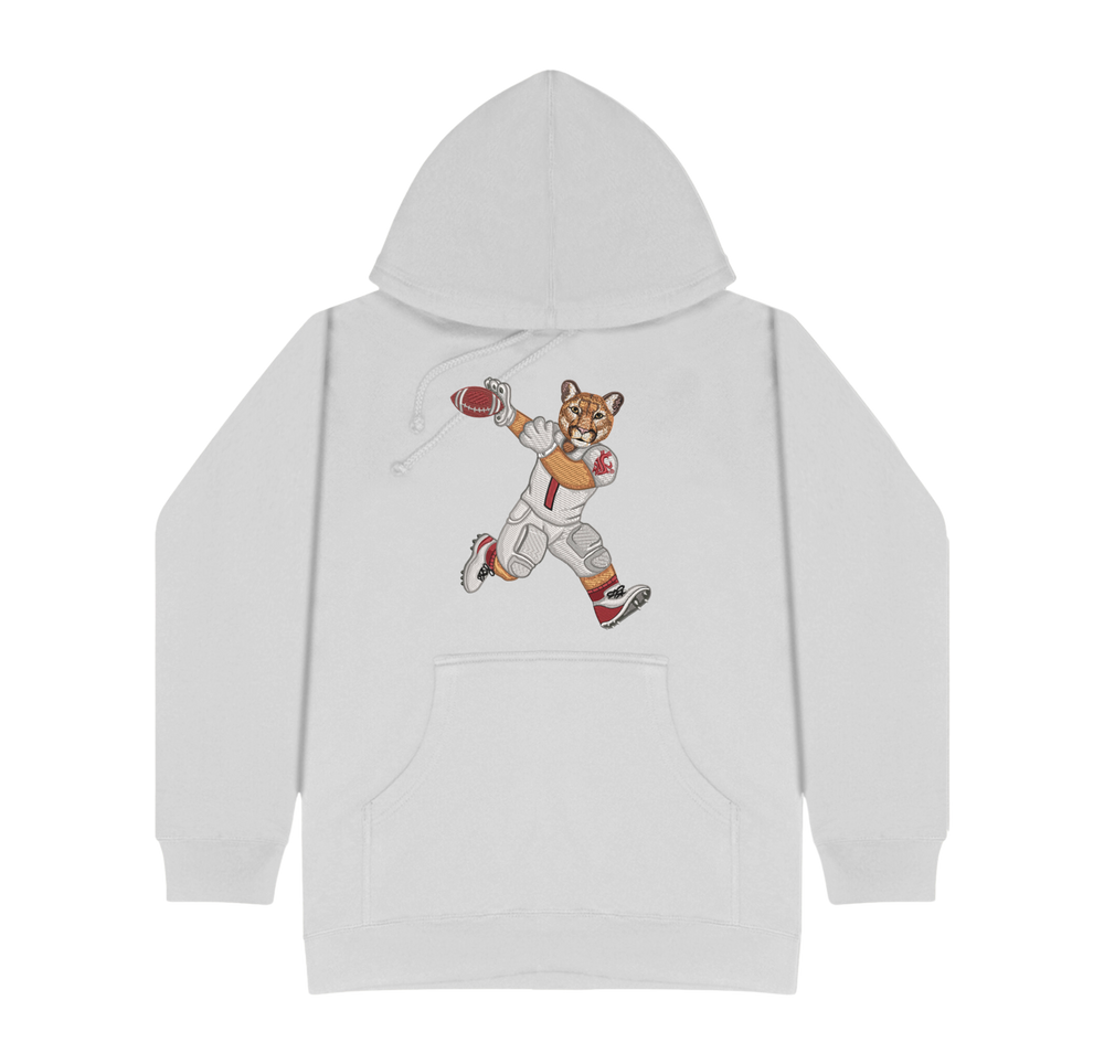 Washington State University Football Embroidered Hoodie