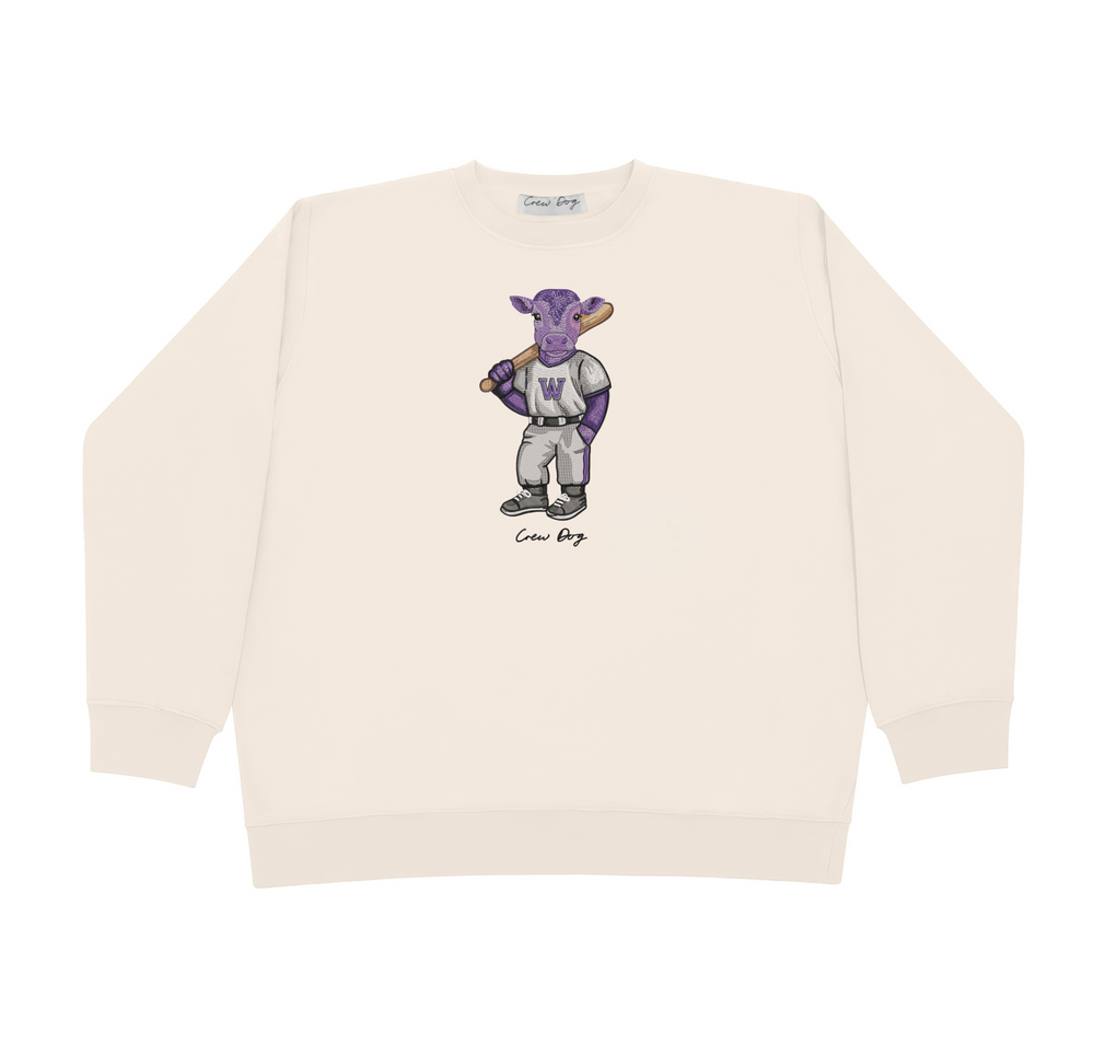 Williams Baseball Embroidered Crewneck