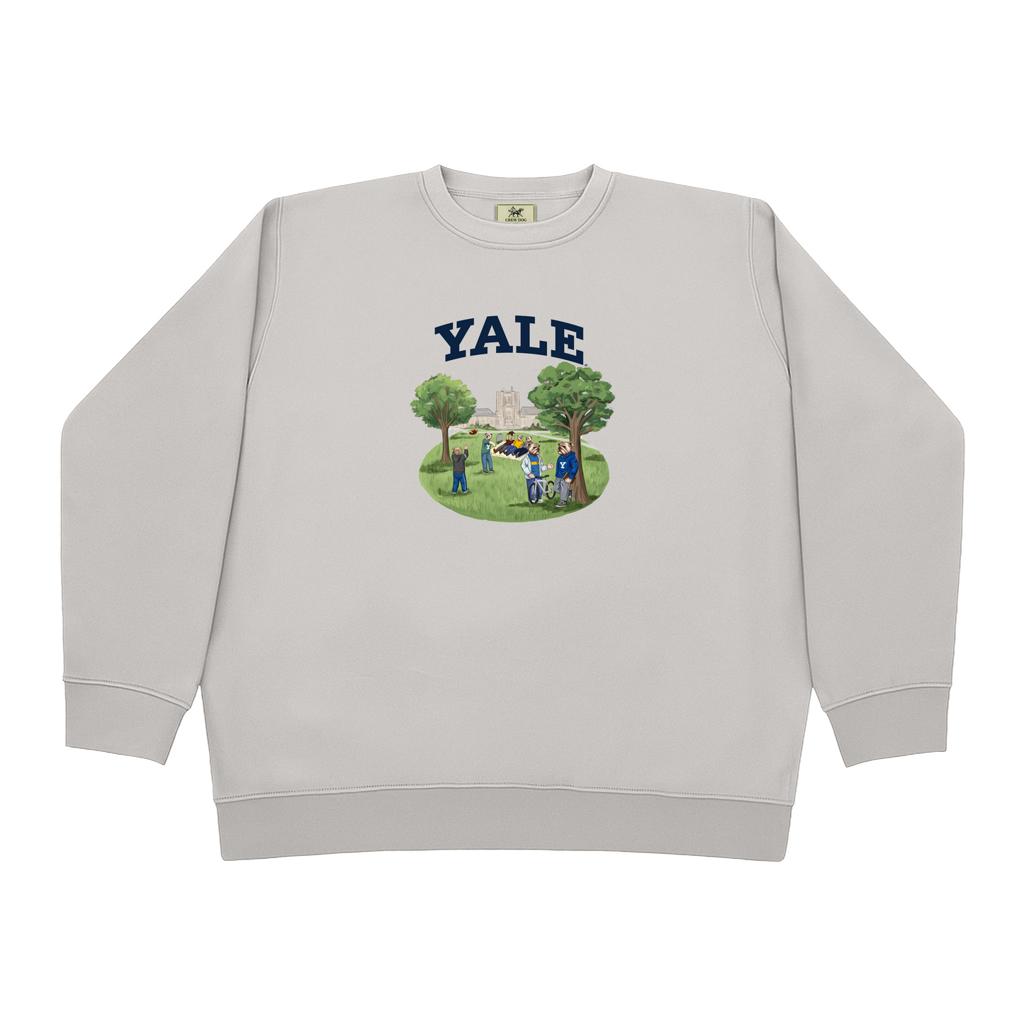 Yale Cross Campus Screen-printed Crewneck