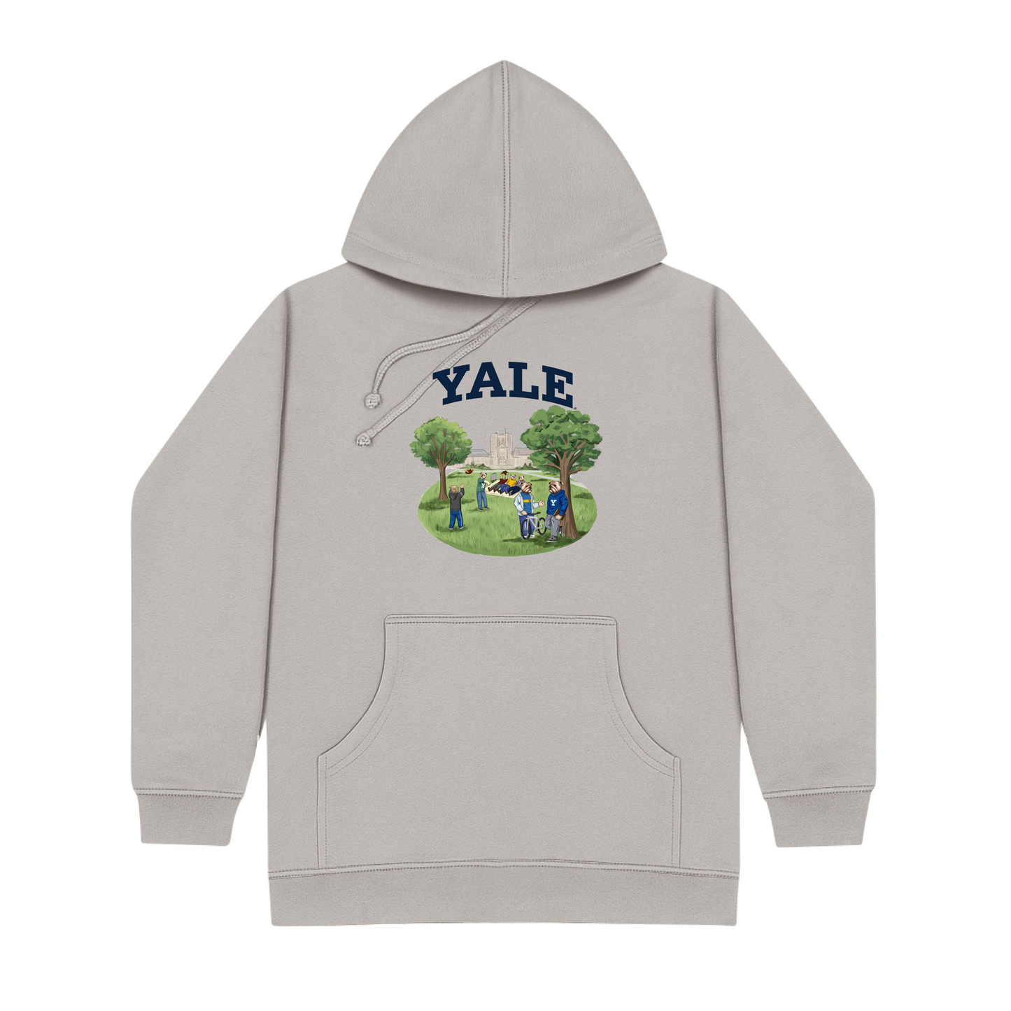 Yale Cross Campus Screen-printed Hoodie