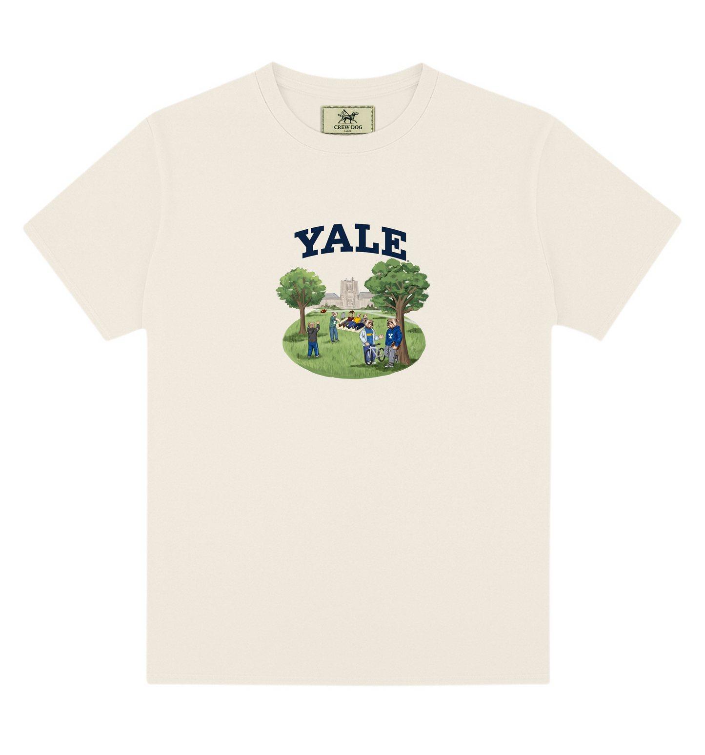 Yale Cross Campus Screen-printed Tee