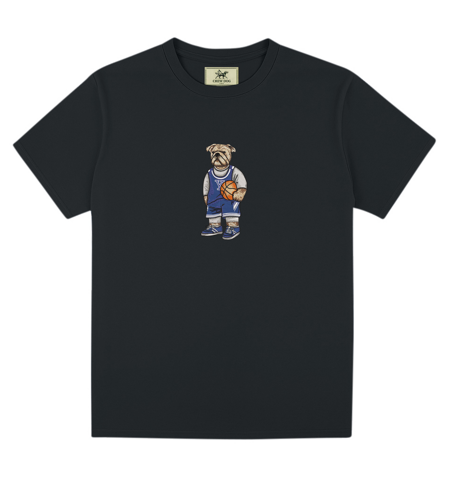 Yale Basketball Embroidered Tee