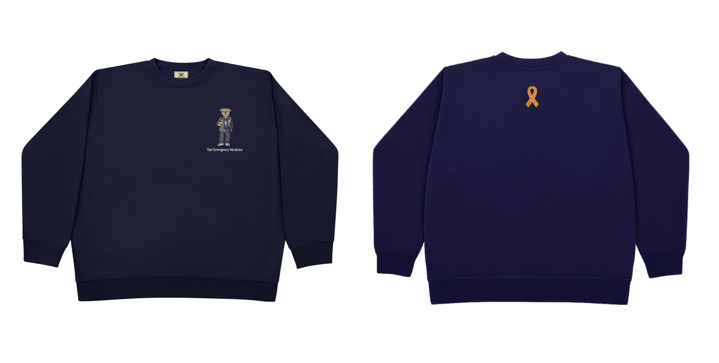 Yale ER Doctor Embroidered Crewneck
