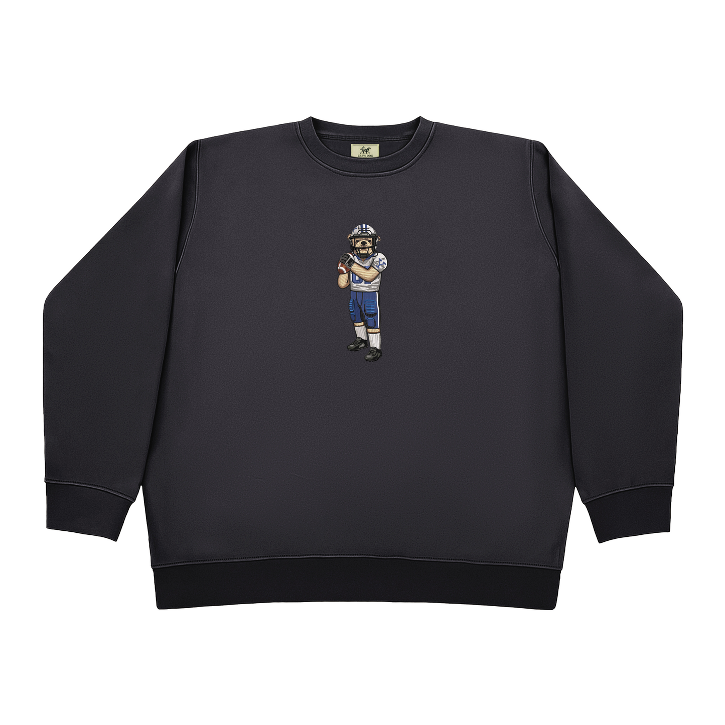 Yale Football (Helmet On) Embroidered Crewneck