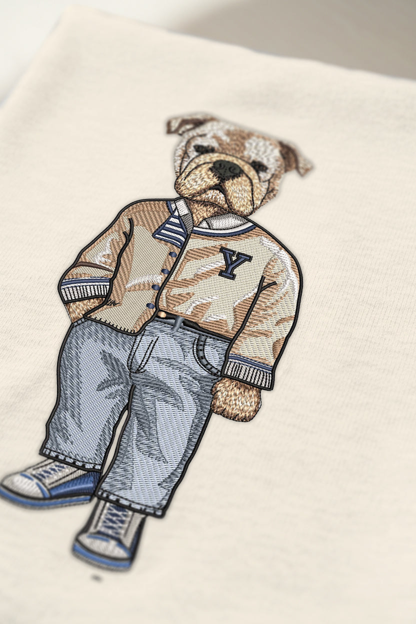 Yale Mrs. Autumn Embroidered Tee