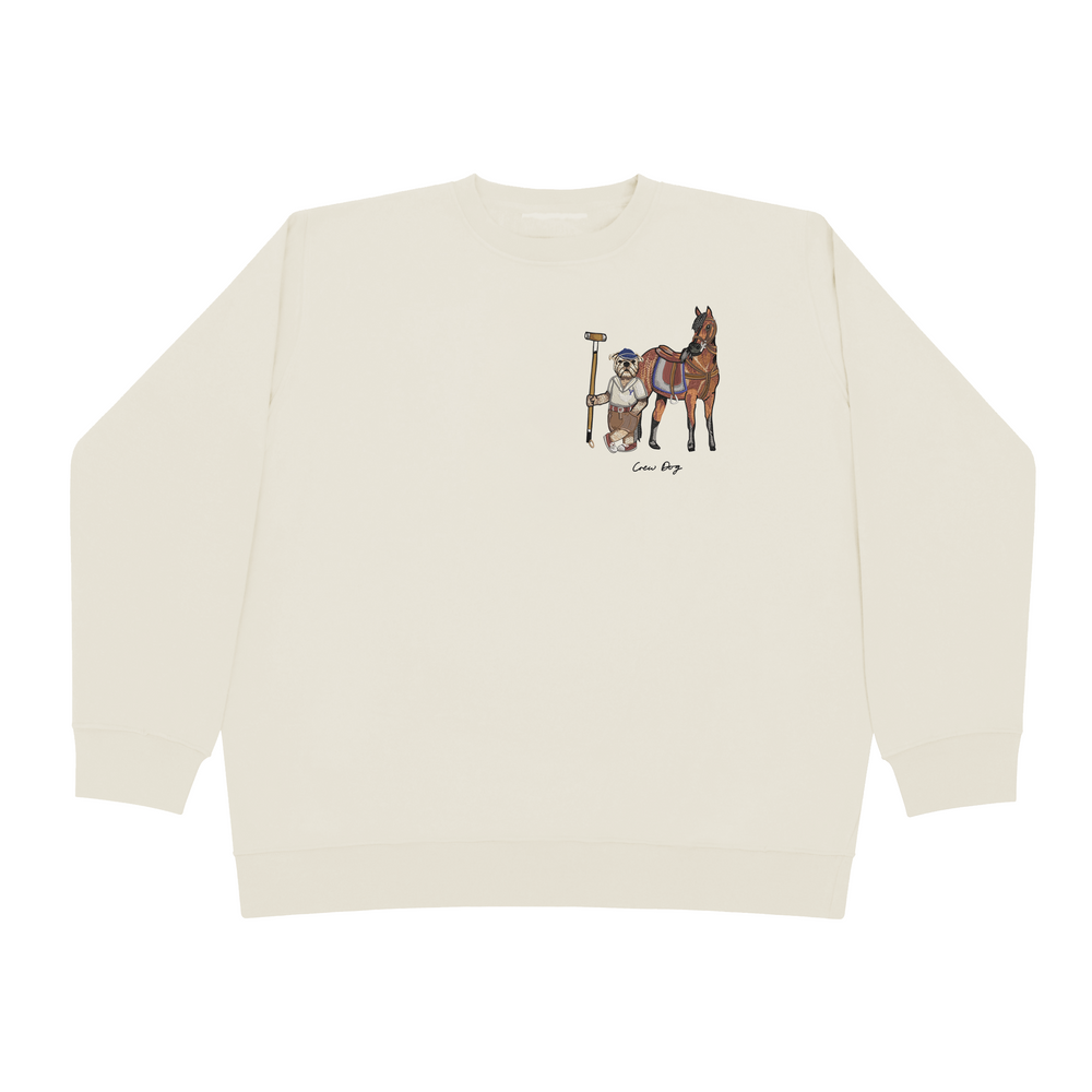 
                      
                        Embroidered Yale Polo Crewneck (Side)
                      
                    