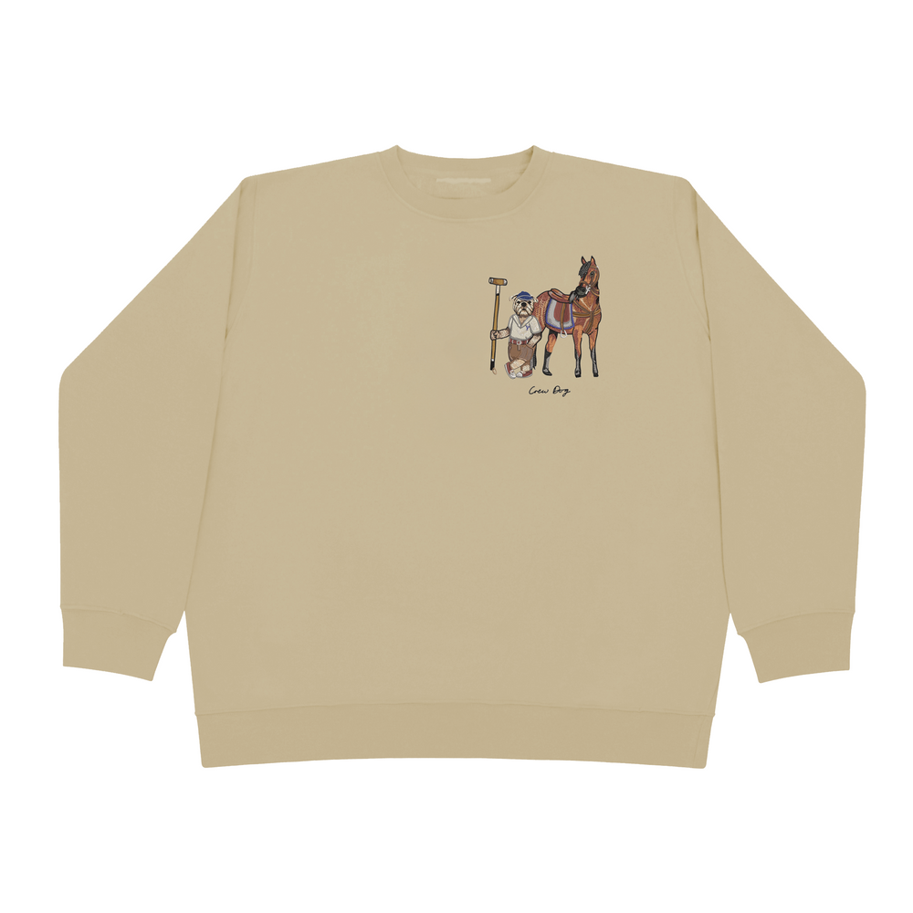 
                      
                        Embroidered Yale Polo Crewneck (Side)
                      
                    